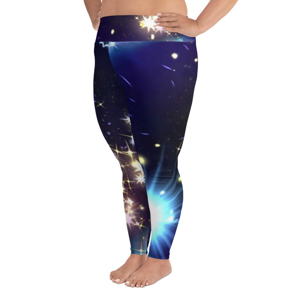 All-Over Print Plus Size Leggings