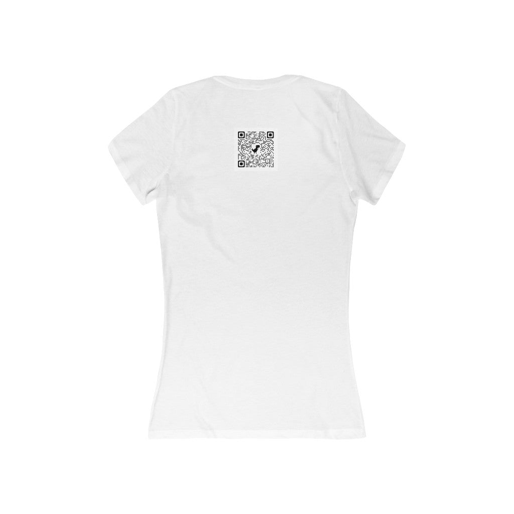 Women's Jersey Short Sleeve Deep V-Neck Tee