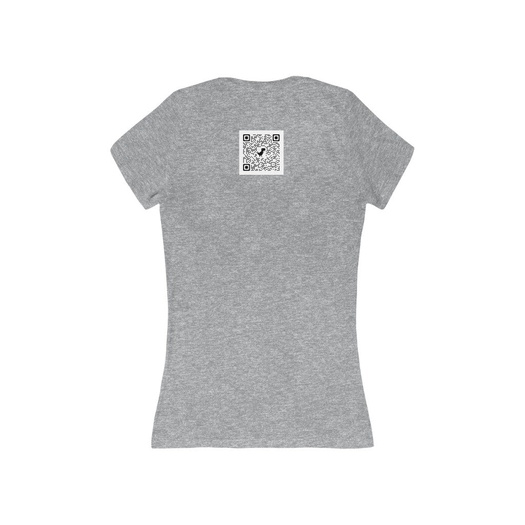 Women's Jersey Short Sleeve Deep V-Neck Tee