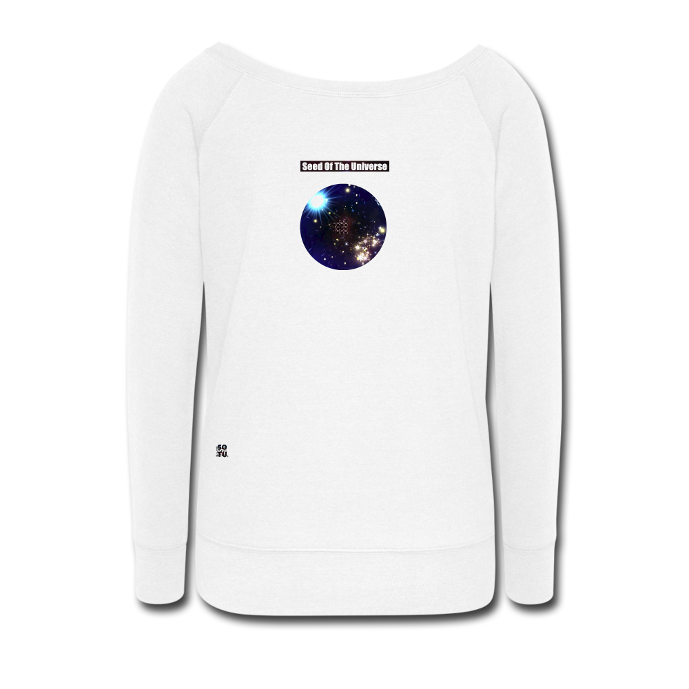 Women's Wideneck Sweatshirt - white