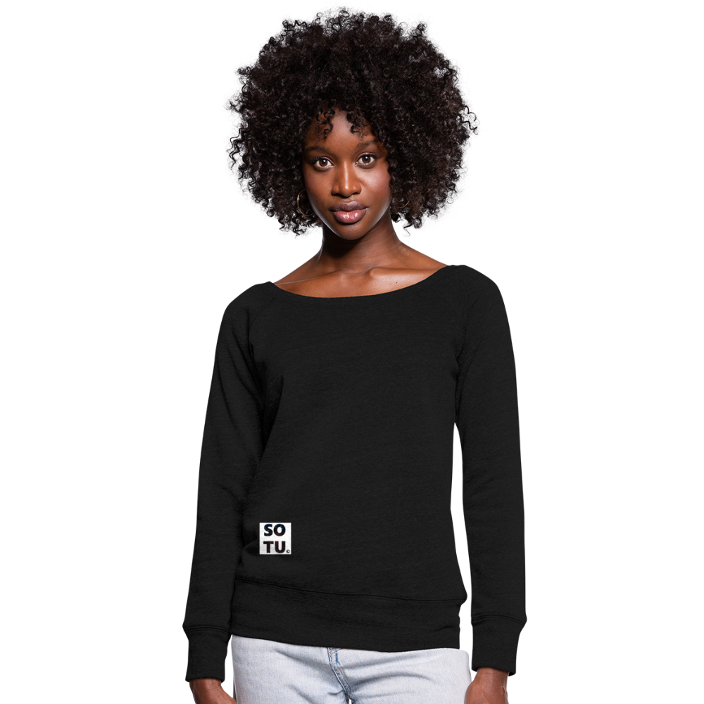 Women's Wideneck Sweatshirt - black