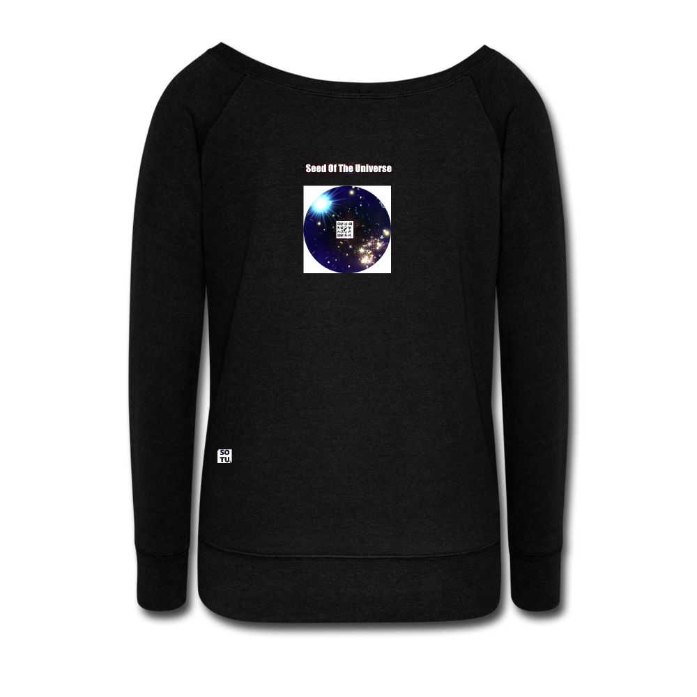 Women's Wideneck Sweatshirt - black