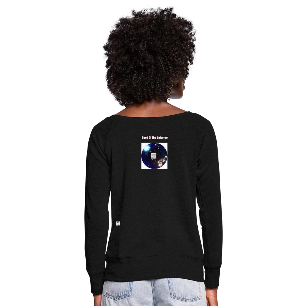 Women's Wideneck Sweatshirt - black