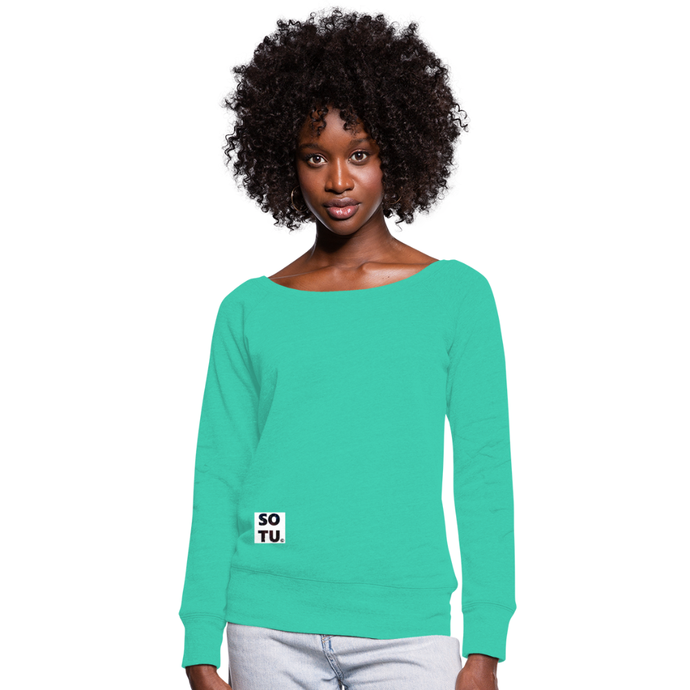 Women's Wideneck Sweatshirt - teal