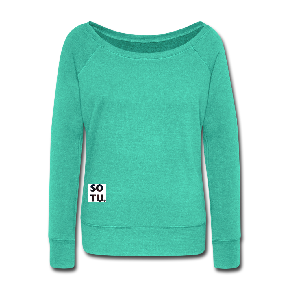 Women's Wideneck Sweatshirt - teal