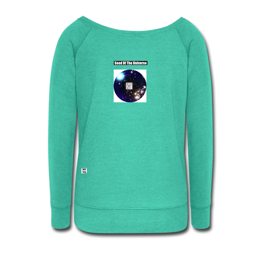 Women's Wideneck Sweatshirt - teal