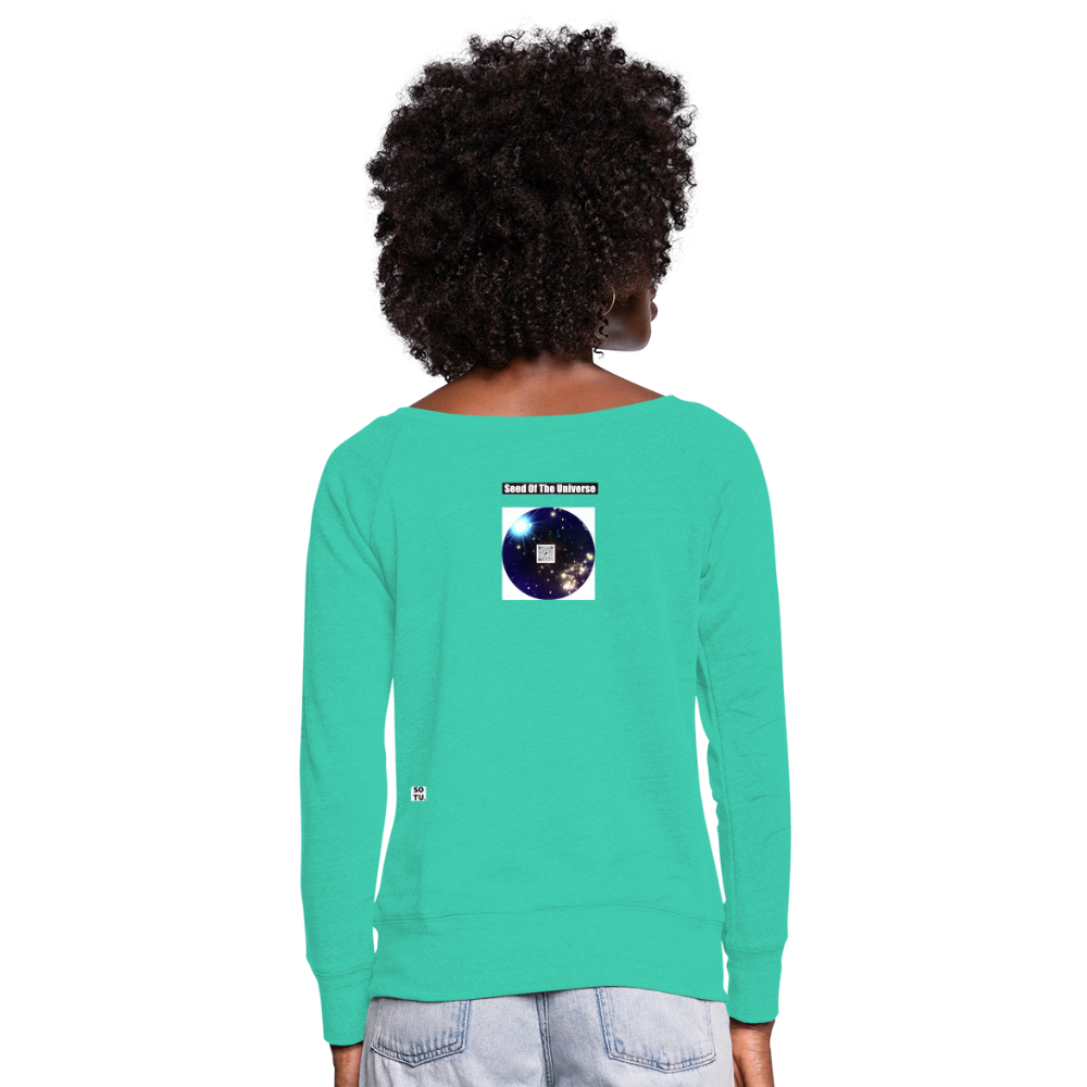 Women's Wideneck Sweatshirt - teal