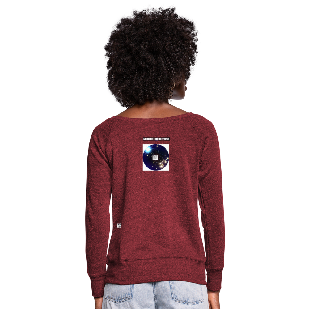 Women's Wideneck Sweatshirt - cardinal triblend